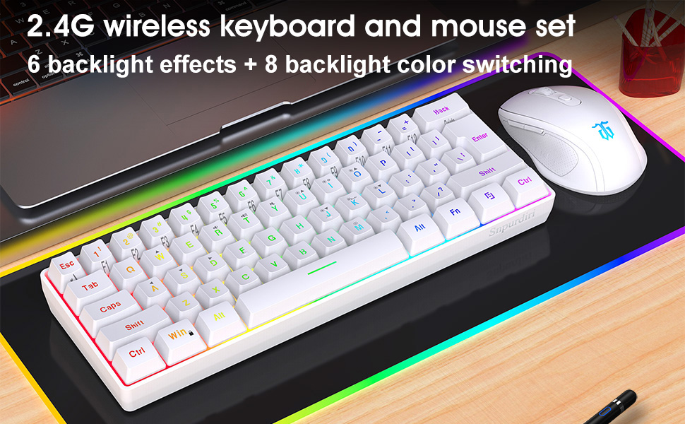 Amazon.com: Snpurdiri 2.4G Wireless Gaming Keyboard and Mouse